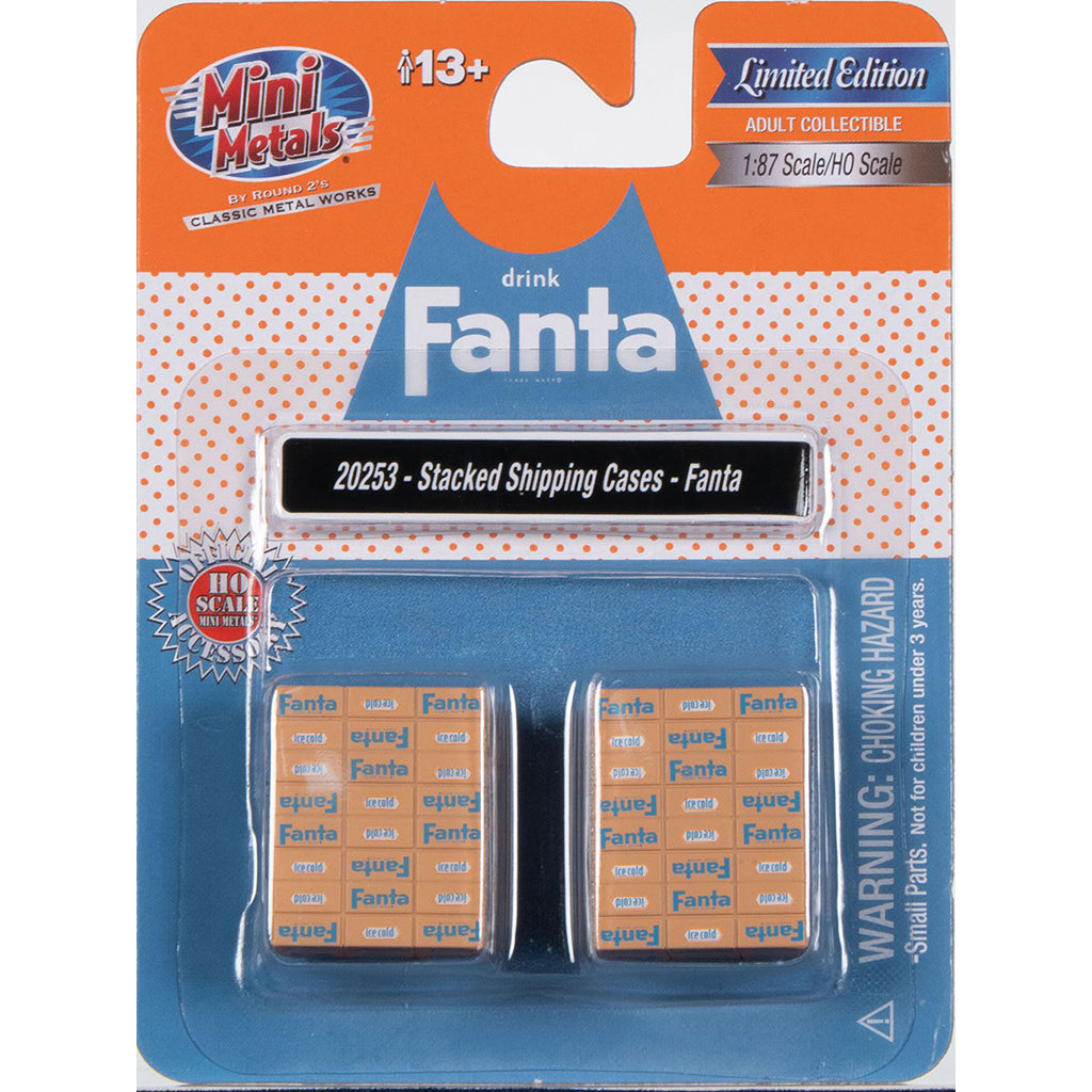 Stacked Shipping Cases "Fanta" (Cardboard Brown)