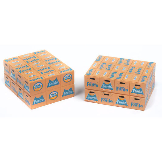 Stacked Shipping Cases "Fanta" (Cardboard Brown)