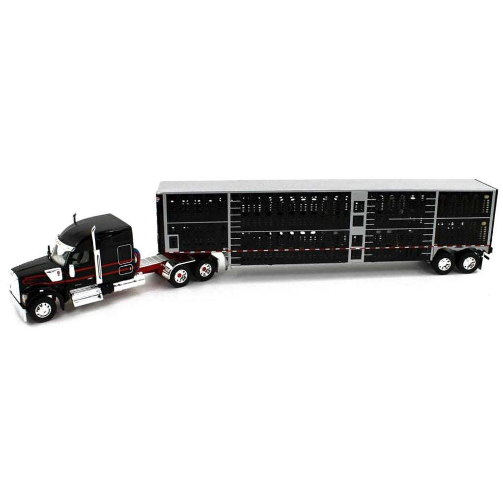 Kenworth W990 w/53' Wilson Silverstar Livestock Trailer (Black/Red)