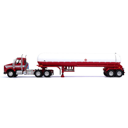 Kenworth T800 Day Cab w/Mississippi Liquefied Petroleum Tanker Trailer (Red/White)