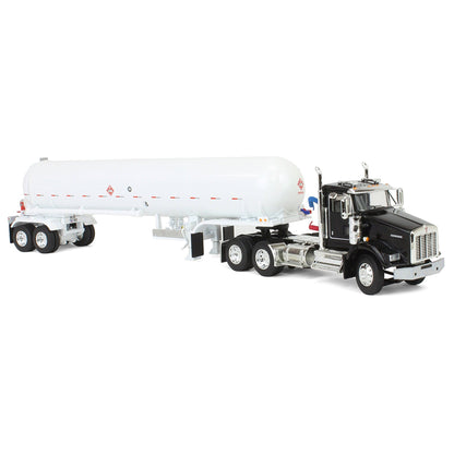 Kenworth T800 Day Cab w/Mississippi Liquefied Petroleum Tanker Trailer (Black/White)