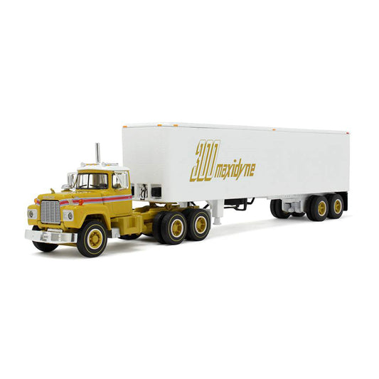 Mack R Model Day Cab w/40' Dry Van Trailer "Mack Truck 125th Ann. - 300 Maxidyne"