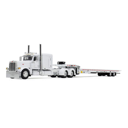 Peterbilt 389 w/Landoll 440B-50CA Traveling Axle Trailer (White)