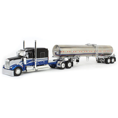 Kenworth W900L w/Brenner Chemical Tanker Trailer (Black/Blue/Silver)