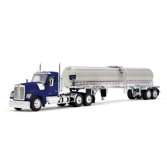 Kenworth W990 Day Cab w/Walker Food Grade Sanitary Tanker Trailer (Viper Blue)