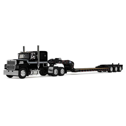 Ford LTL-9000 w/Fontaine Magnitude Tri-Axle Lowboy Trailer (Black)