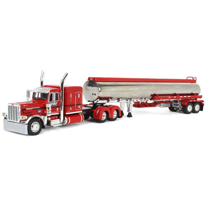 Peterbilt 389 w/Heil Petroleum Tanker Trailer "Wayne Transports - Ole Red" (Red/Chrome)