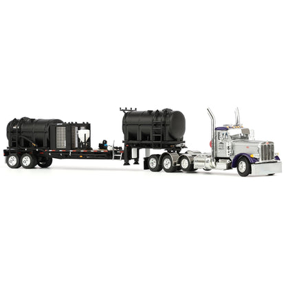 Peterbilt 379 Tri-Axle Day Cab w/42' Demco Liquid Tender Trailer "Larson Farms - Purple Pete" (Silver/Purple)