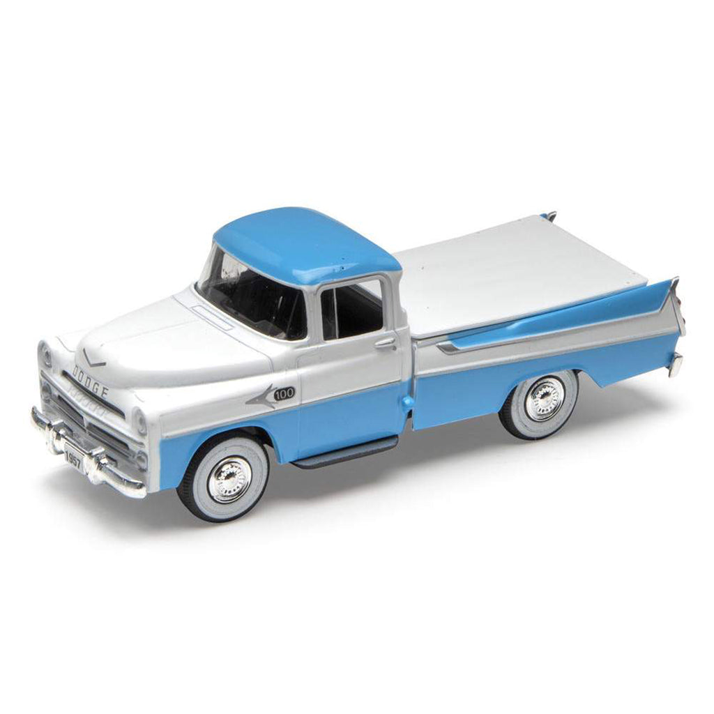 1957 Dodge D100 Sweptside Pickup Truck with Tonneau Cover (Blue/White)