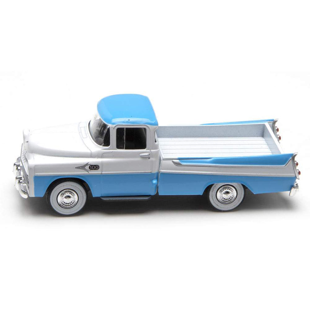 1957 Dodge D100 Sweptside Pickup Truck with Tonneau Cover (Blue/White)