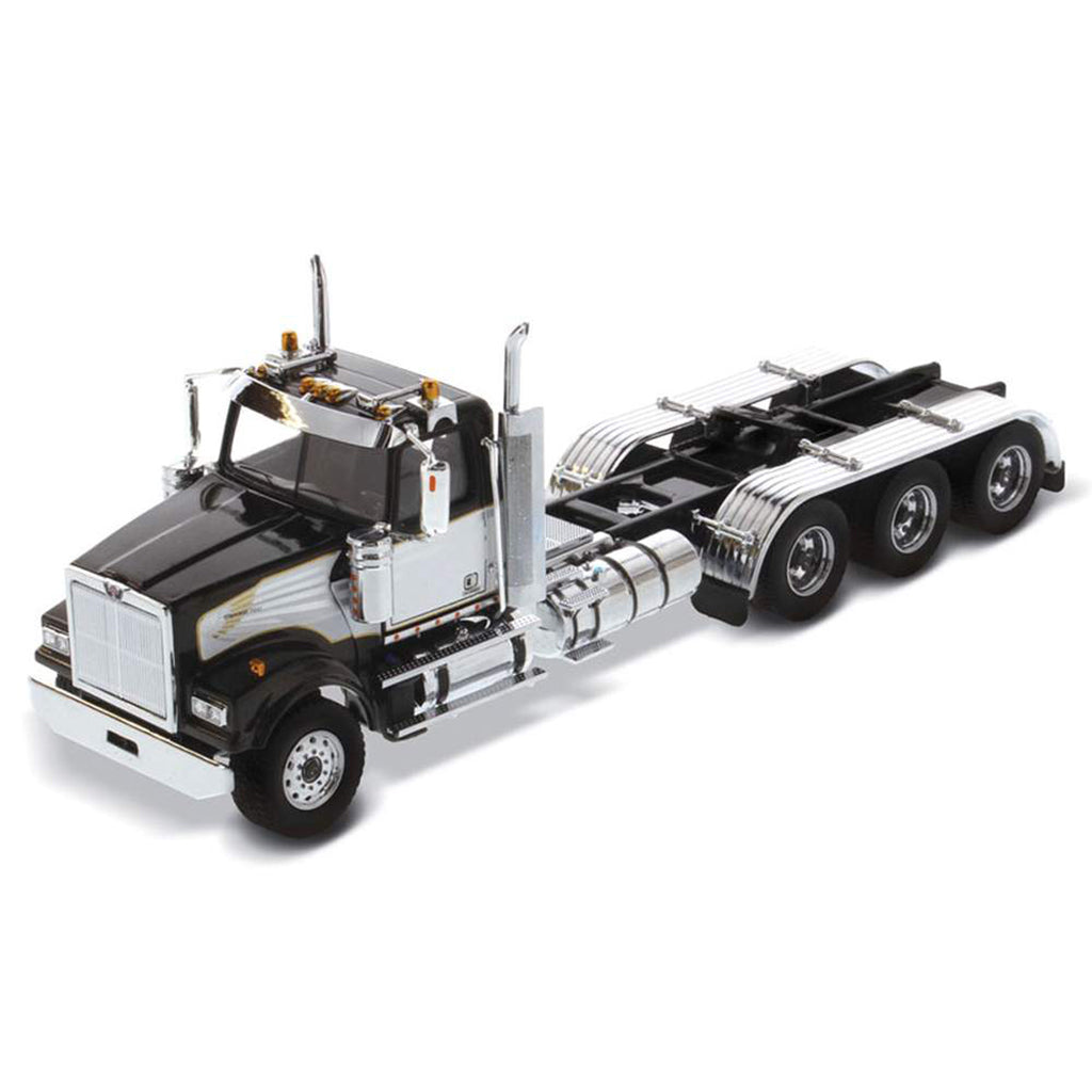 Western Star 4900 SF Day Cab Tridem Tractor (Black/White)