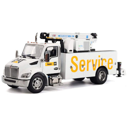 Model of a service truck with 'Service' written on the side on a white background
