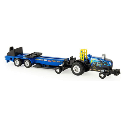 New Holland Pulling Tractor w/Pulling Sled "Midnight Blue"