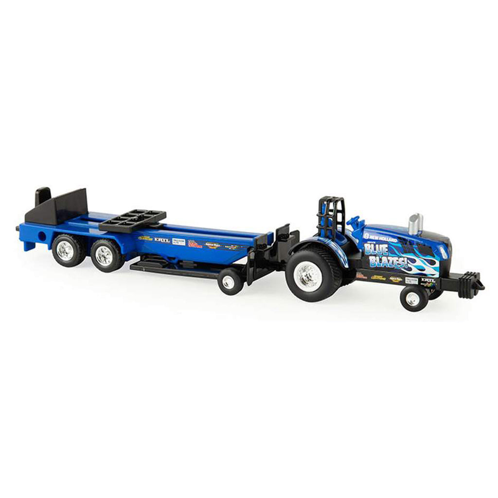 New Holland Pulling Tractor w/Pulling Sled "Blue Blazes!"