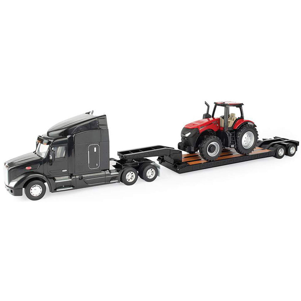 Peterbilt 579 w/Lowboy Trailer & Case IH Magnum 380 Tractor (Black)