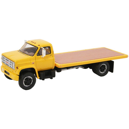 1975 GMC 6000 Medium-Duty Flatbed Truck (Yellow)