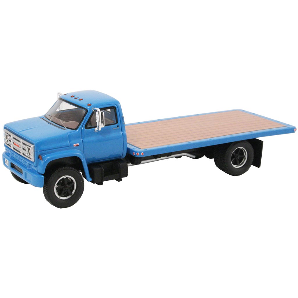 1975 GMC 6000 Medium-Duty Flatbed Truck (Blue)