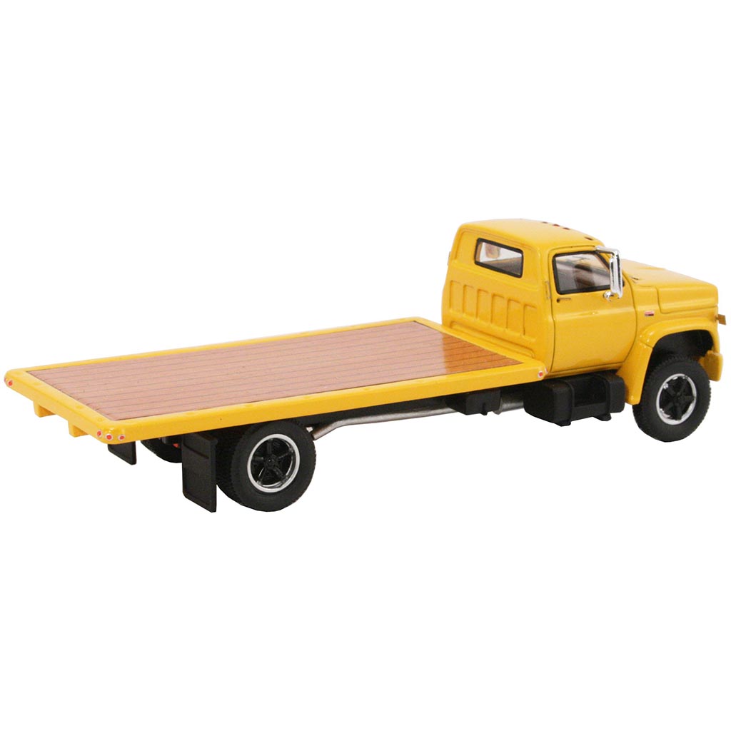 1975 GMC 6000 Medium-Duty Flatbed Truck (Yellow)