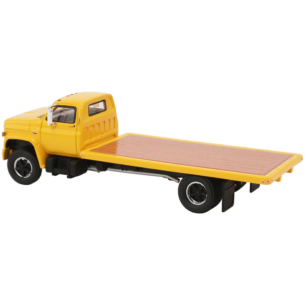 1975 GMC 6000 Medium-Duty Flatbed Truck (Yellow)