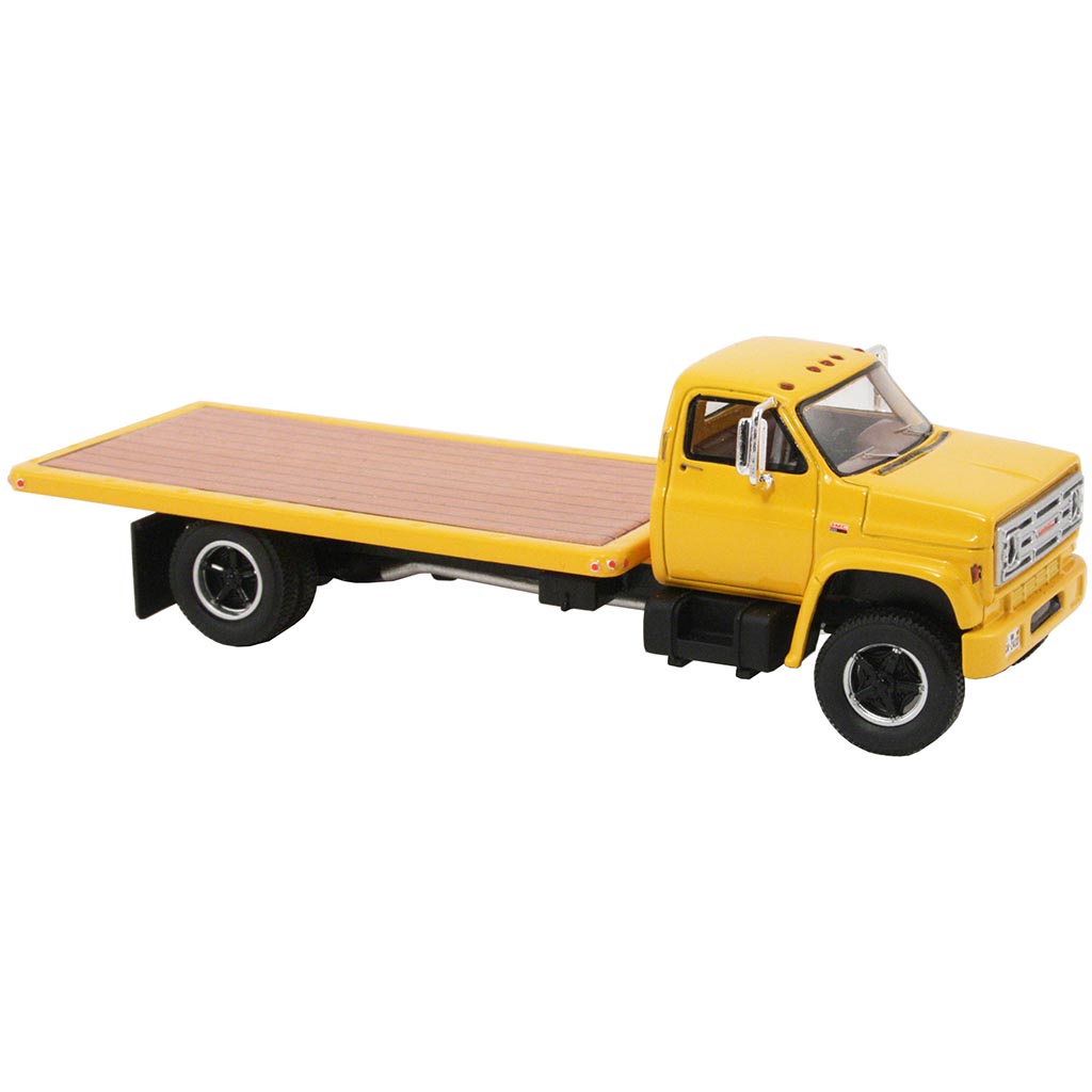 1975 GMC 6000 Medium-Duty Flatbed Truck (Yellow)