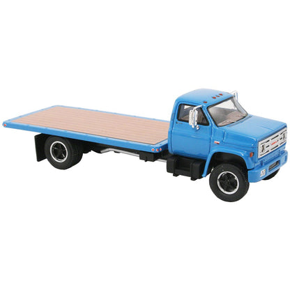 1975 GMC 6000 Medium-Duty Flatbed Truck (Blue)