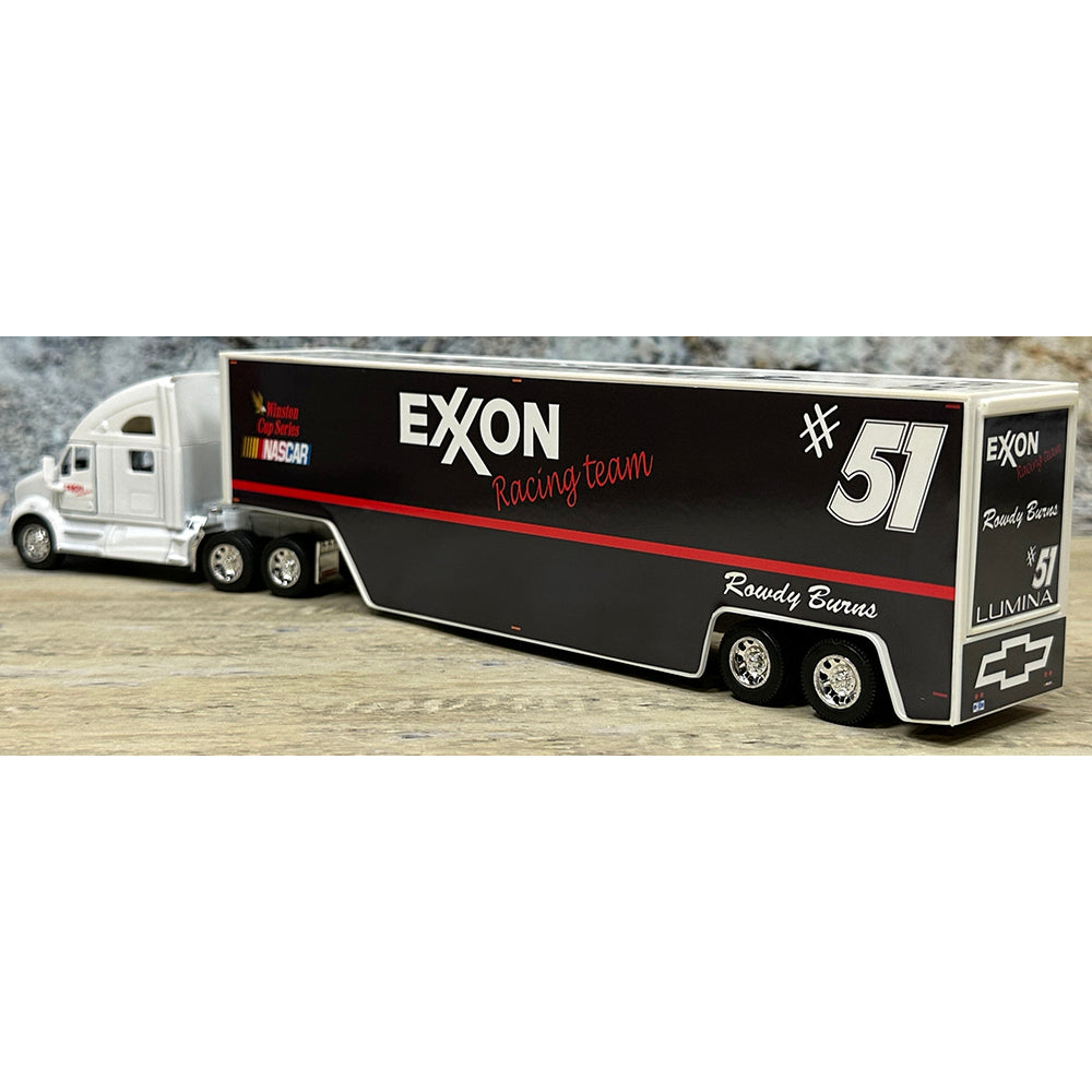 Kenworth T700 w/Racing Van Trailer "Rowdy Burns Exxon Racing Team Nascar Winston Cup Series Hauler"