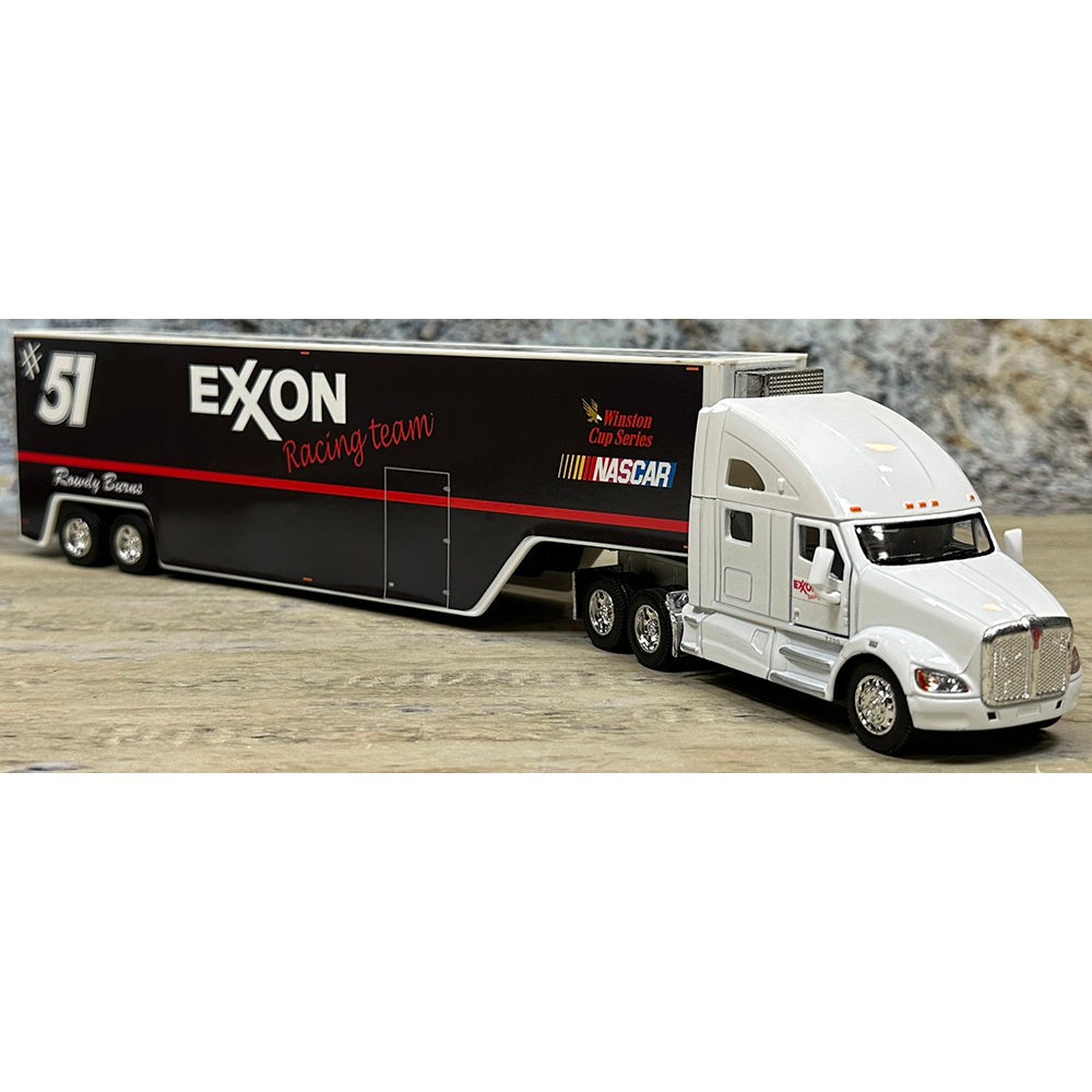 Kenworth T700 w/Racing Van Trailer "Rowdy Burns Exxon Racing Team Nascar Winston Cup Series Hauler"