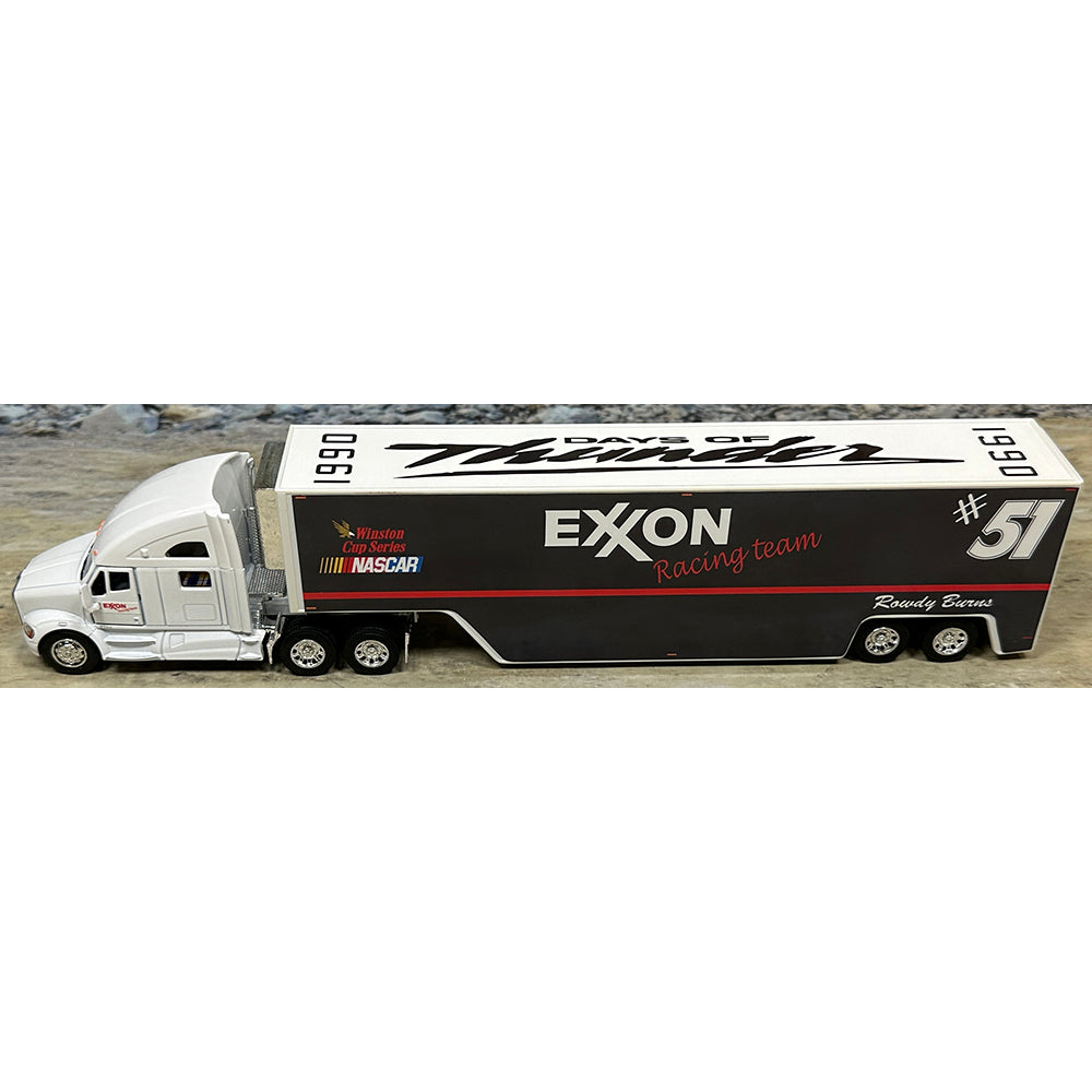 Kenworth T700 w/Racing Van Trailer "Rowdy Burns Exxon Racing Team Nascar Winston Cup Series Hauler"