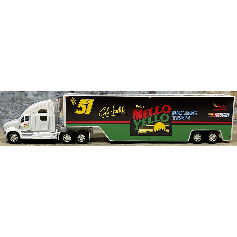 Kenworth T700 w/Racing Van Trailer "Cole Trickle Mellow Yellow Racing Team Nascar Winston Cup Series Hauler"