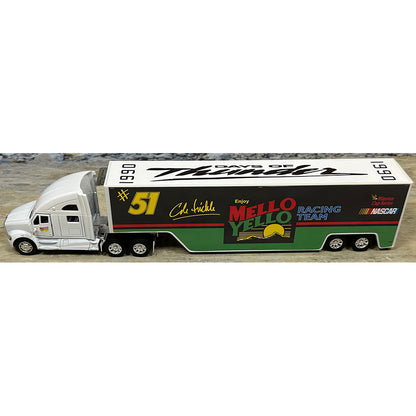 Kenworth T700 w/Racing Van Trailer "Cole Trickle Mellow Yellow Racing Team Nascar Winston Cup Series Hauler"