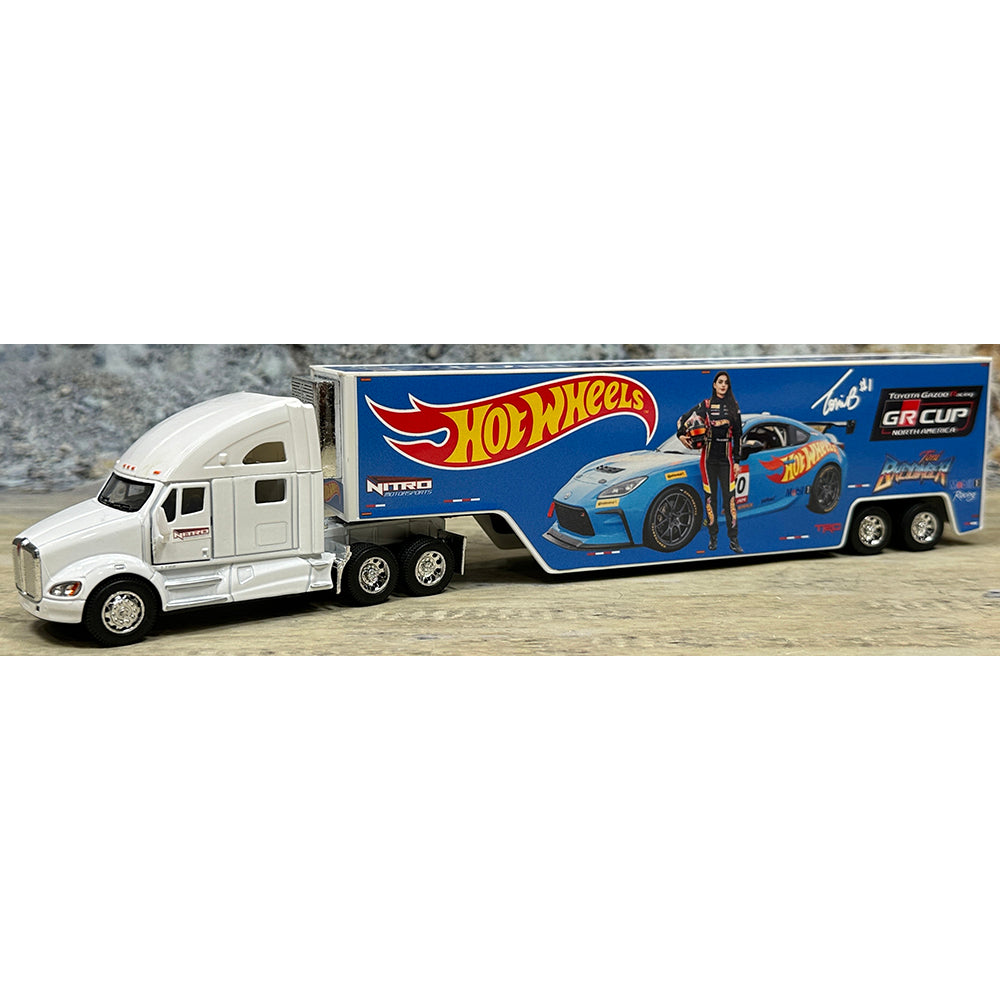 Kenworth T700 w/Racing Van Trailer "Toni Breidinger Hot Wheels Toyota Gazoo Racing GR Cup Hauler - Version 1"