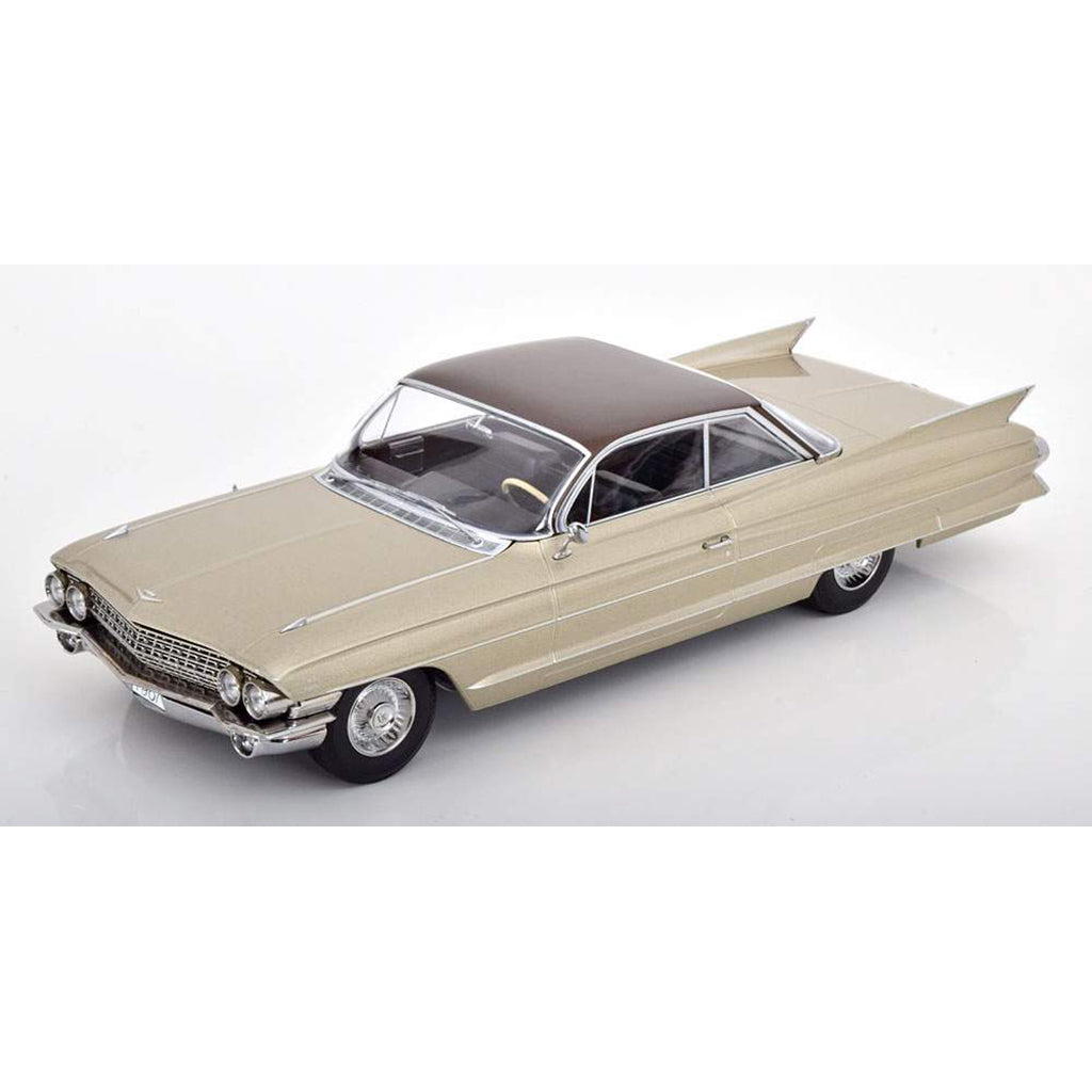 1961 Cadillac Series 62 Coupe DeVille 2-Door Hard Top (Beige Metallic/Brown)