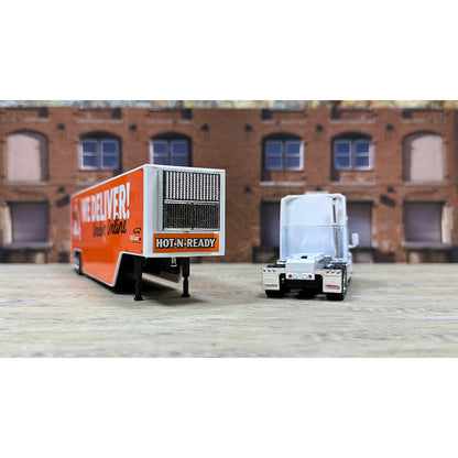 Kenworth T700 w/Moving Van Trailer "Blue Line Distribution - Little Caesars Pizza - We Deliver - Order Online"
