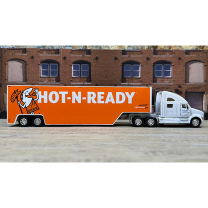 Kenworth T700 w/Moving Van Trailer "Blue Line Distribution - Little Caesars Pizza - Hot-N-Ready - We Deliver - Order Online"
