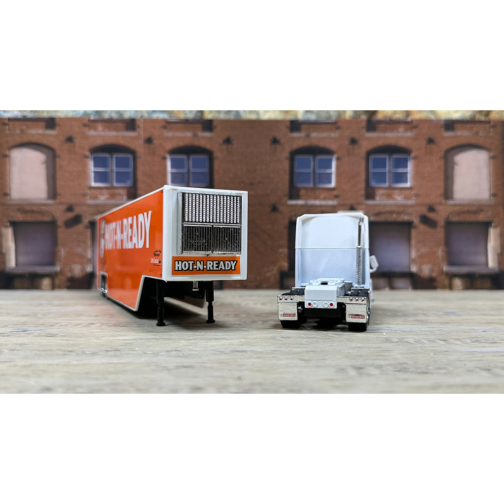 Kenworth T700 w/Moving Van Trailer "Blue Line Distribution - Little Caesars Pizza - Hot-N-Ready - We Deliver - Order Online"