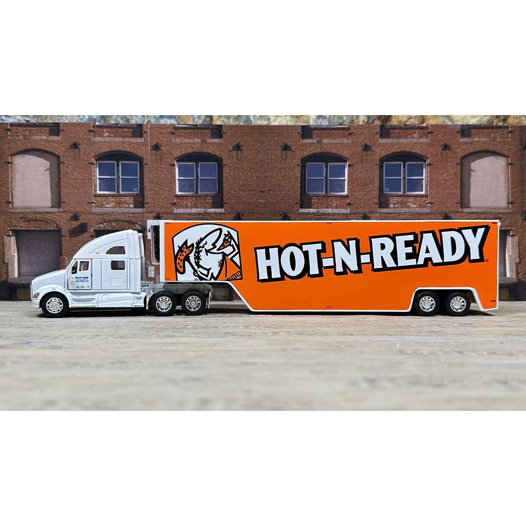 Kenworth T700 w/Moving Van Trailer "Blue Line Distribution - Little Caesars Pizza - Hot-N-Ready Pizza"