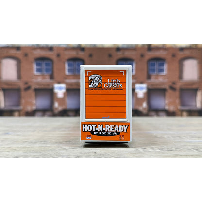 Kenworth T700 w/Moving Van Trailer "Blue Line Distribution - Little Caesars Pizza - Hot-N-Ready Pizza"