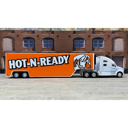 Kenworth T700 w/Moving Van Trailer "Blue Line Distribution - Little Caesars Pizza - Hot-N-Ready Pizza"