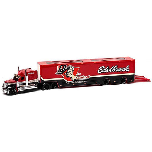 International LoneStar with Racing Hauler Trailer "Edelbrock"