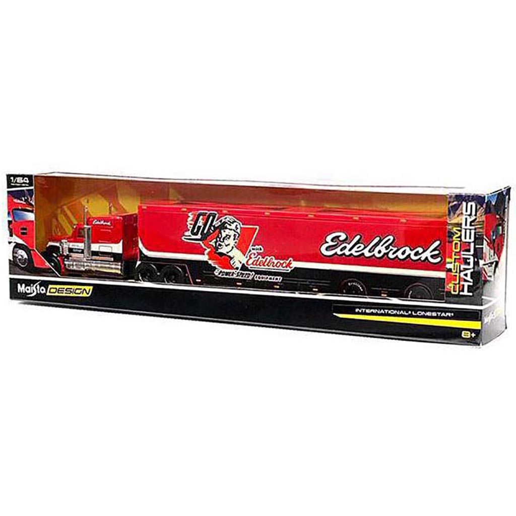 International LoneStar with Racing Hauler Trailer "Edelbrock"