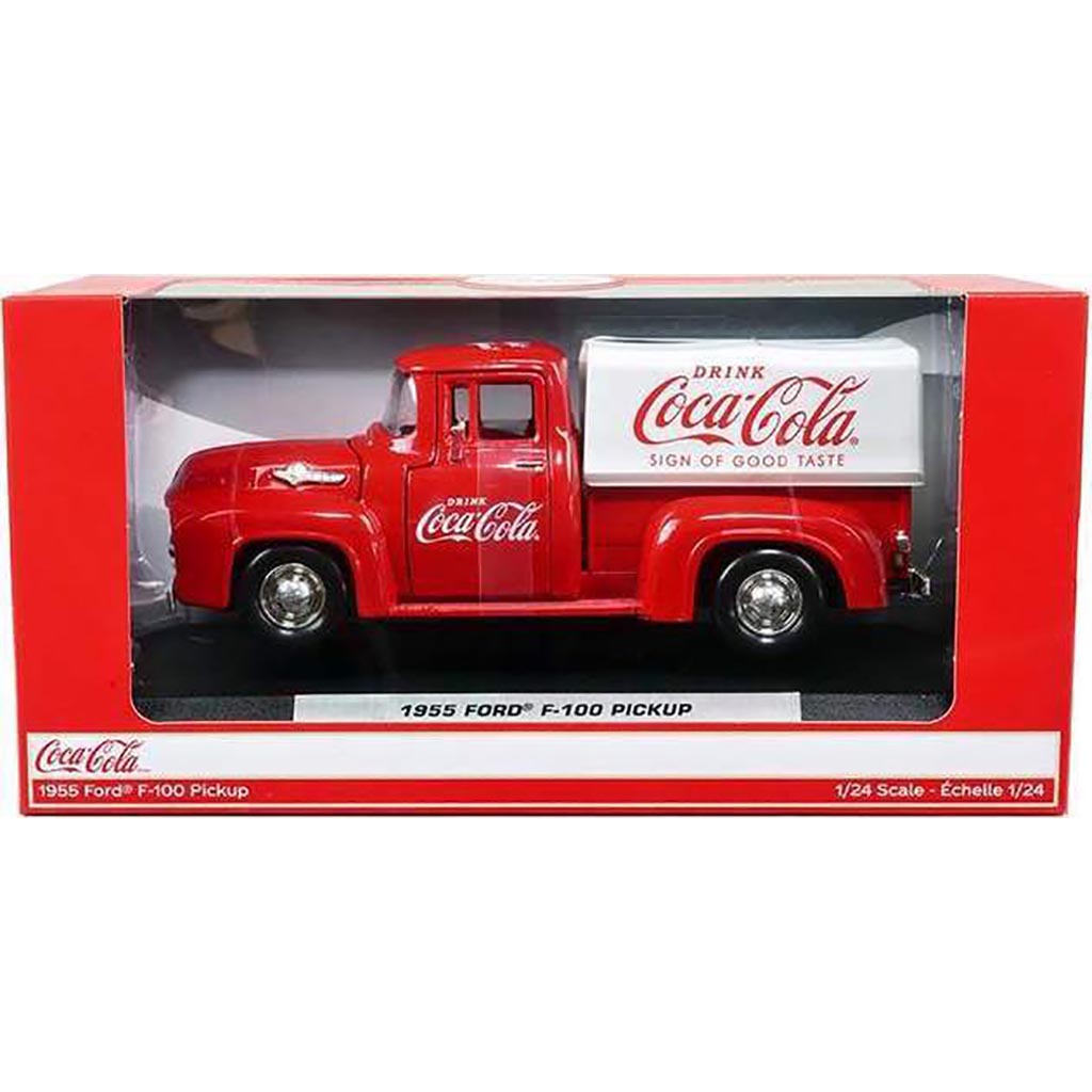 1955 Ford F-100 Pickup "Coca-Cola" (Red/White)