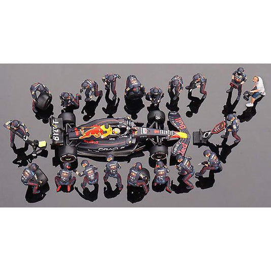 Max Verstappen's 2022 Oracle Red Bull Racing RB18 #1 Formula 1 Pit Crew Set