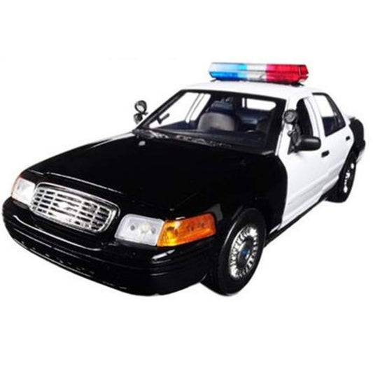 2001 Ford Crown Victoria Interceptor Lights &amp; Sounds (Black/White - Undecorated)