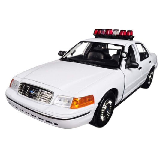 2001 Ford Crown Victoria Interceptor Lights & Sounds (White - Undecorated)