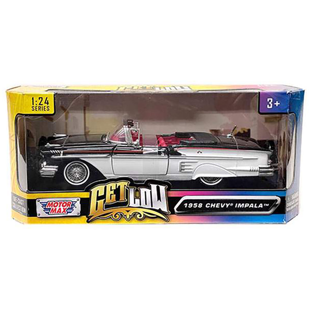 1958 Chevrolet Impala Convertible Lowrider (Black/White w/Red Interior)