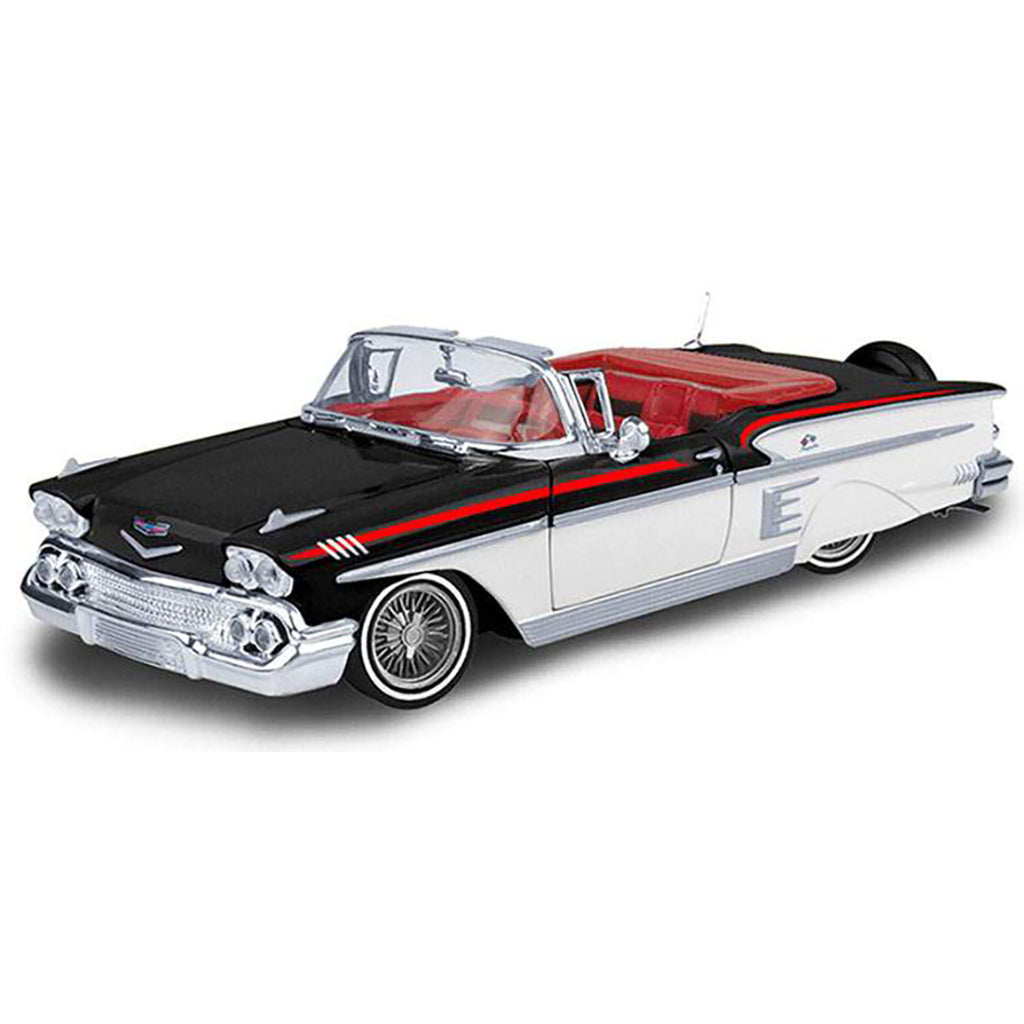 1958 Chevrolet Impala Convertible Lowrider (Black/White w/Red Interior)
