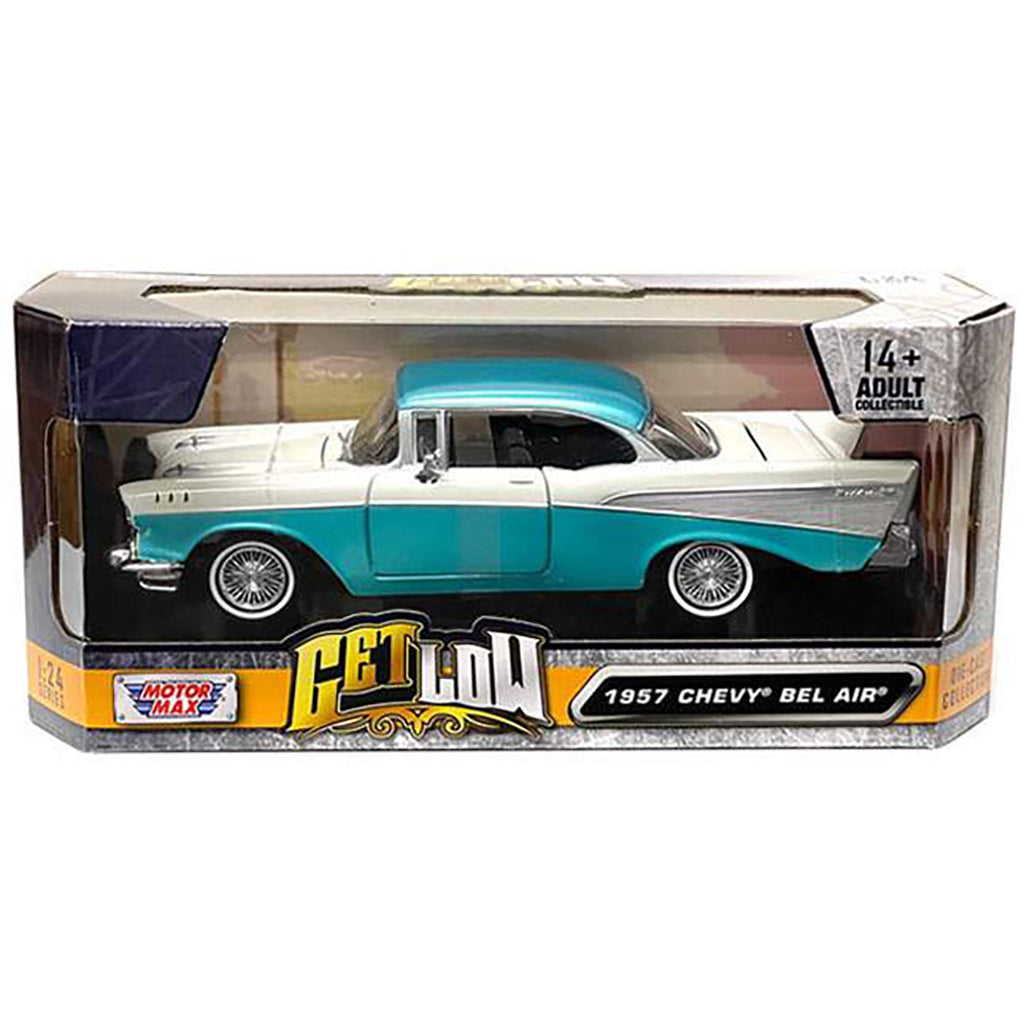 1957 Chevrolet Bel Air Coupe Lowrider (Turquoise/Cream)