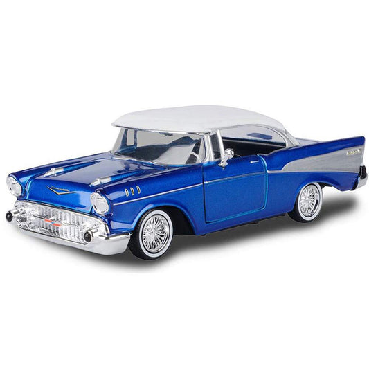 1957 Chevrolet Bel Air Coupe Lowrider (Blue w/White Top)