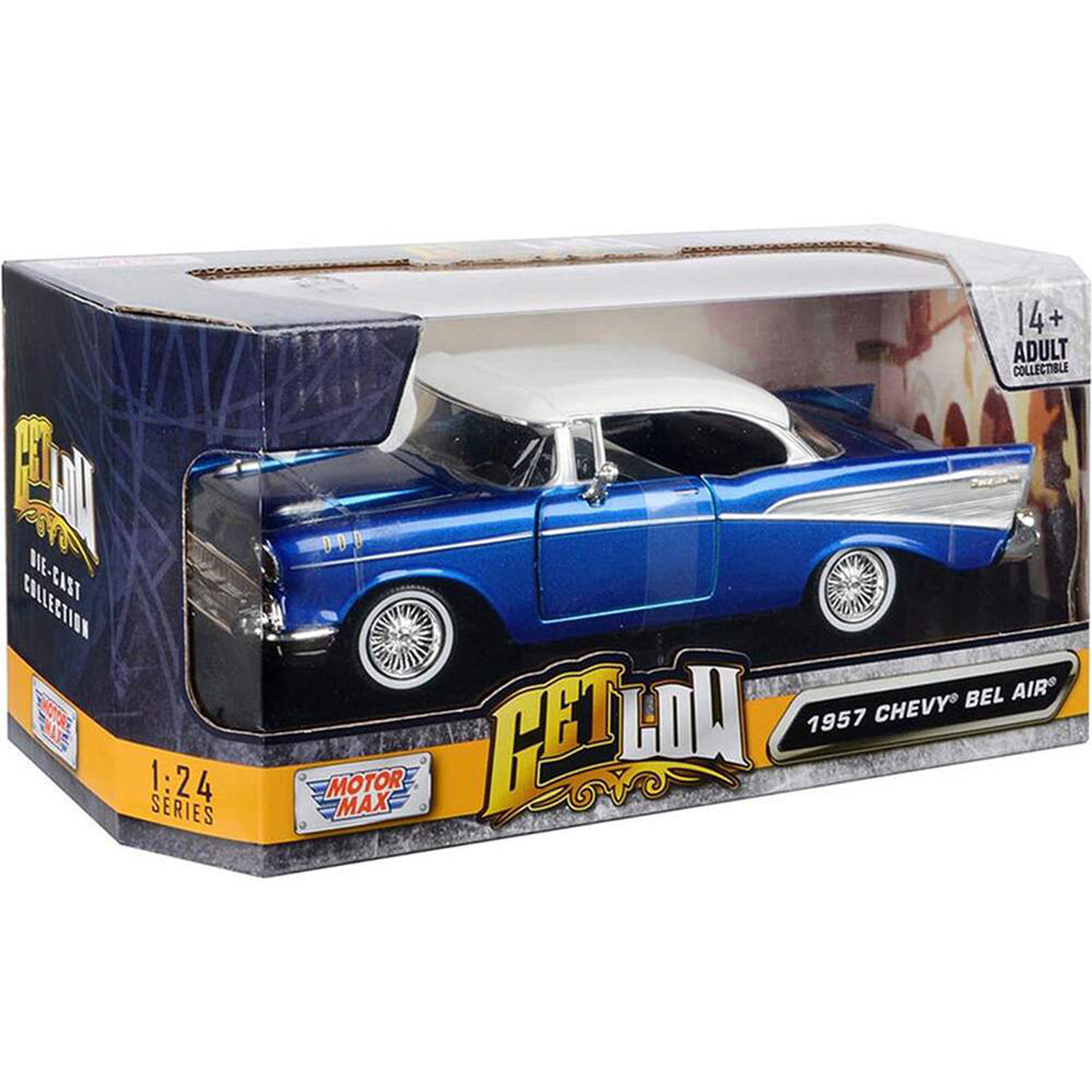 1957 Chevrolet Bel Air Coupe Lowrider (Blue w/White Top)