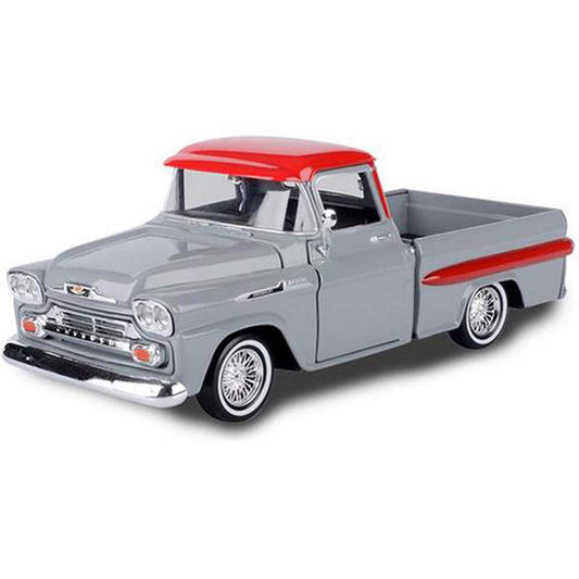 1958 Chevrolet Apache Pickup Truck (Gray w/Red Top)
